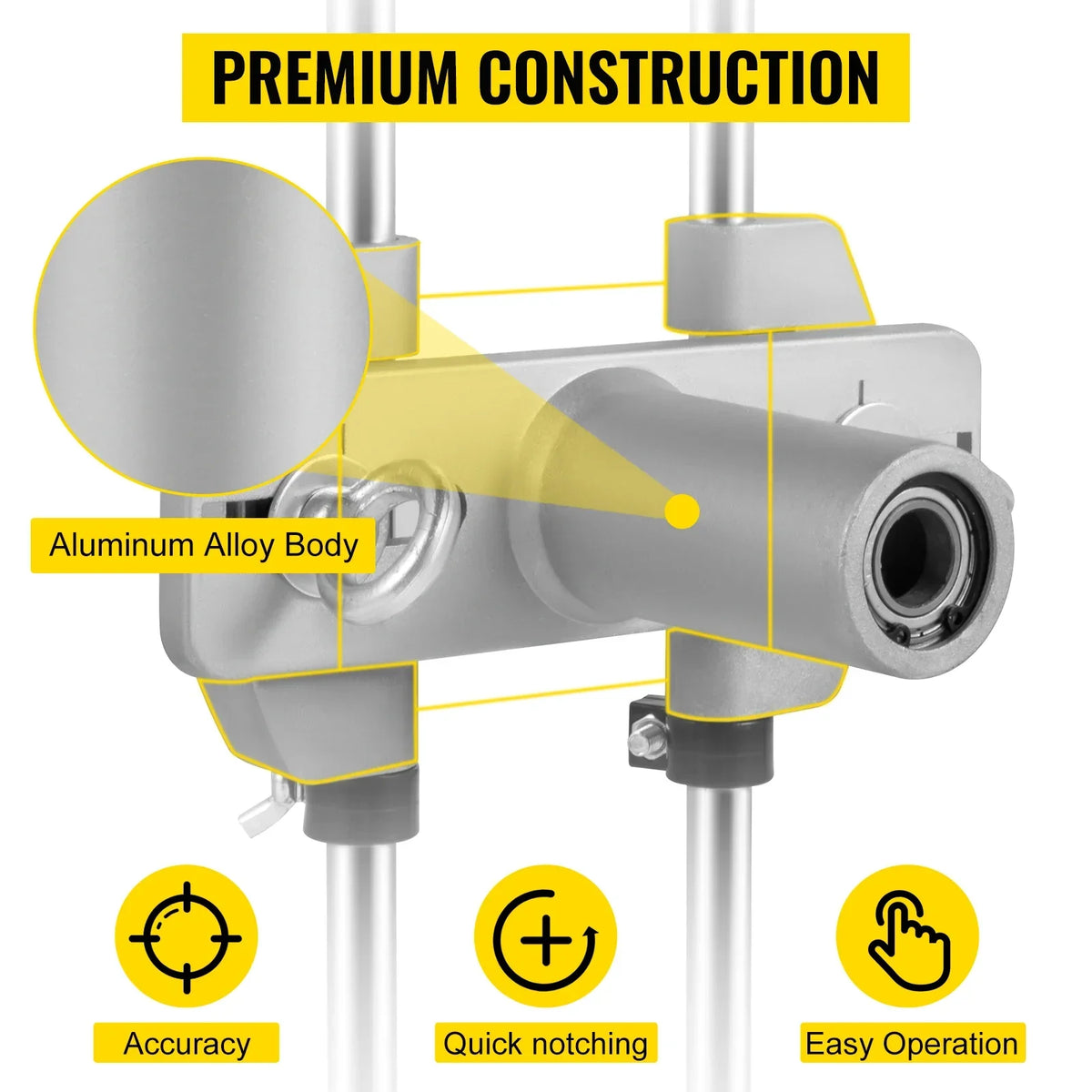 Door Jam Jig Kit Door Lock Mortise with 3PCS 18mm / 22mm / 25mm M10 Cutters Clamping Thickness 1.2in-2in for Lock Changing