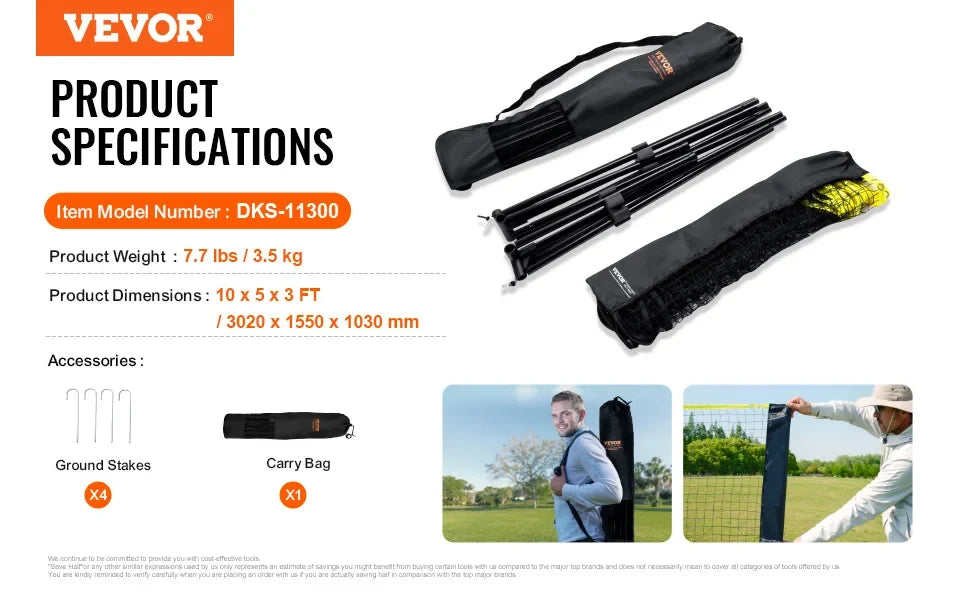 Badminton Net Set,Outdoor Backyard Beach Badminton Net,Portable Badminton Equipment Set,Adults Badminton Net with Poles