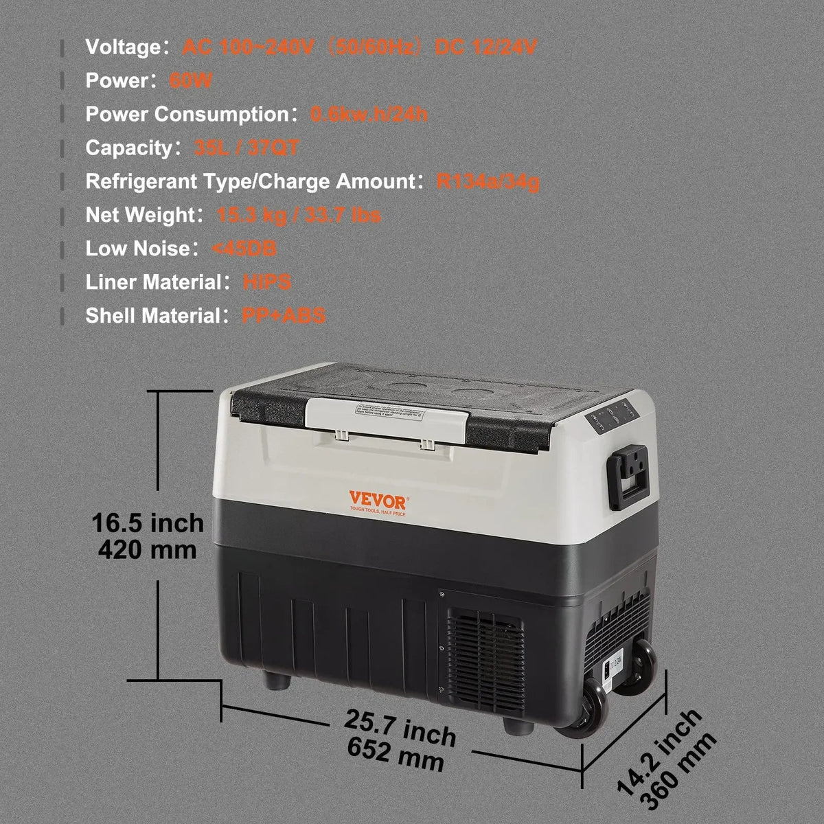 CAR Refridge Mini Refrigerator 35L/45L/55L Portable Foldable Handle with Wheel Compressor Freezer for Camping Picnics