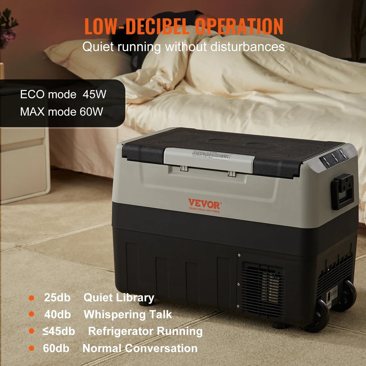 CAR Refridge Mini Refrigerator 35L/45L/55L Portable Foldable Handle with Wheel Compressor Freezer for Camping Picnics
