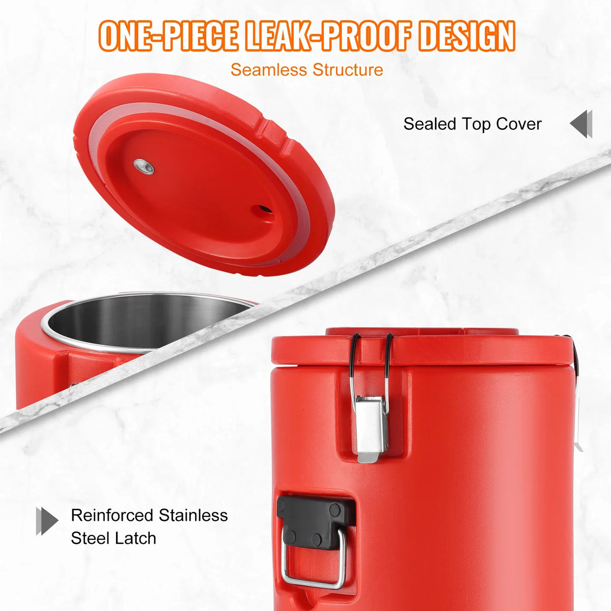 Stainless Steel Insulated Beverage Dispenser,17.2L,Thermal Hot and Cold Drink Server Dispenser w/Spigot Handle for Hot Tea