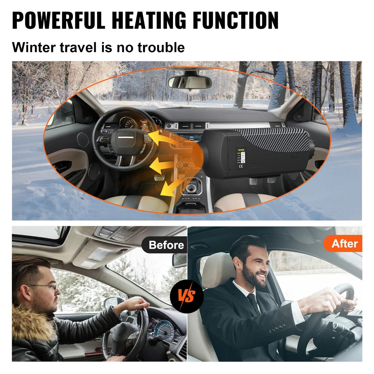 8KW Diesel Air Heater Muffler Diesel Heater 12V Remote Control Parking Heater with LCD Switch for Car Trucks Motor-home