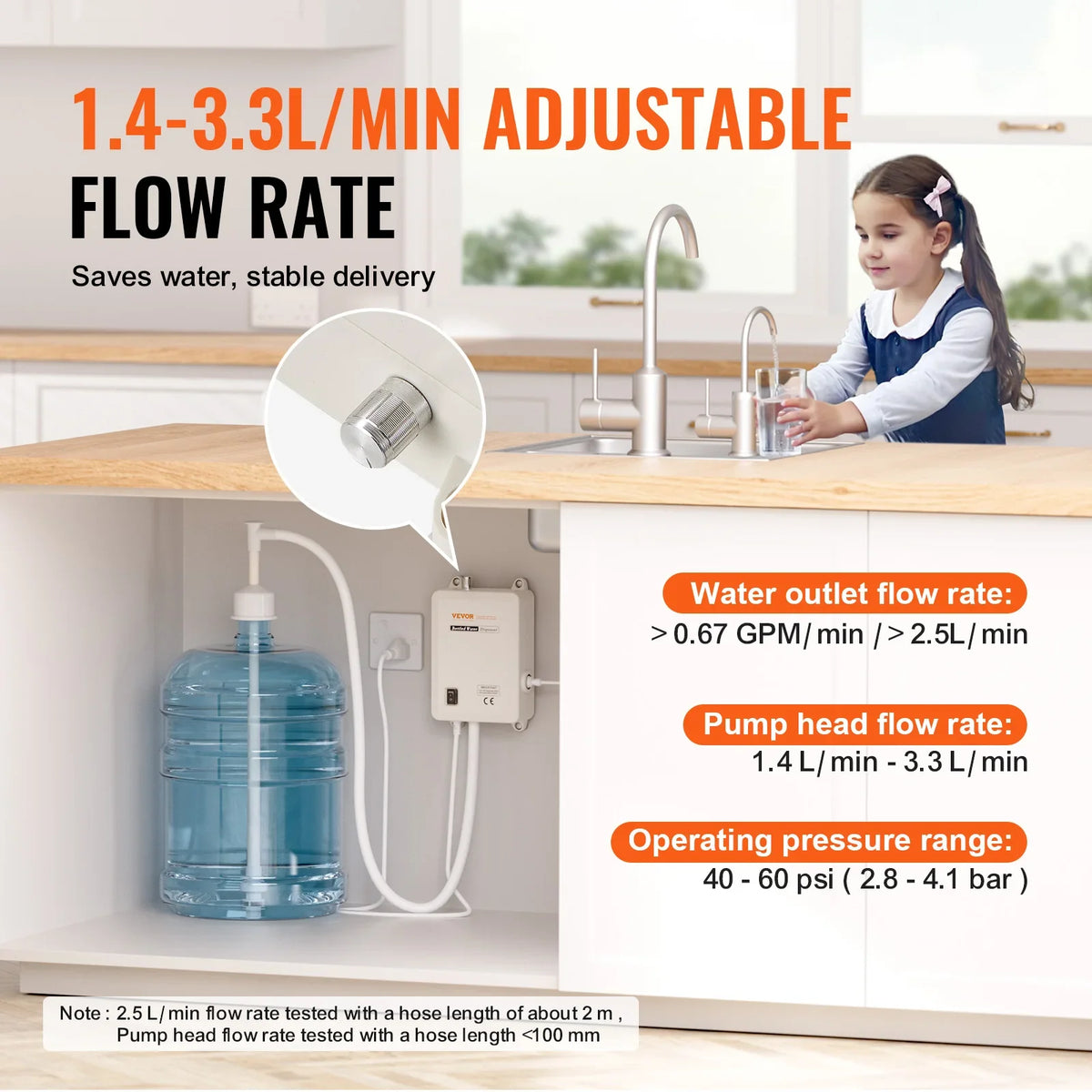Bottled Water Dispenser Pump System, 5Gal Dispensing System,Automatic Electric Water Dispenser,Single Inlet Water Jug Pump