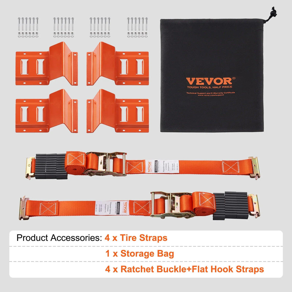 Ratchet Tie Down Straps Kit 2"x96"/120" Tire Straps Car Tie Down Straps with Snap Hooks for Passenger Car Truck Trailer