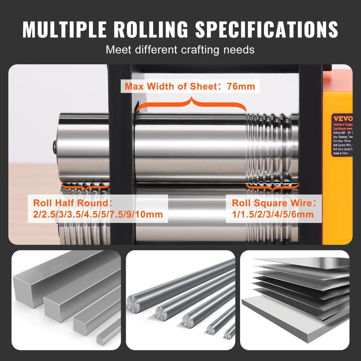 Jewelry Rolling Mill Manual Jewelry Rolling Mill Machine Metal Jewelry Press Making for Gold & Silver Manual Combination