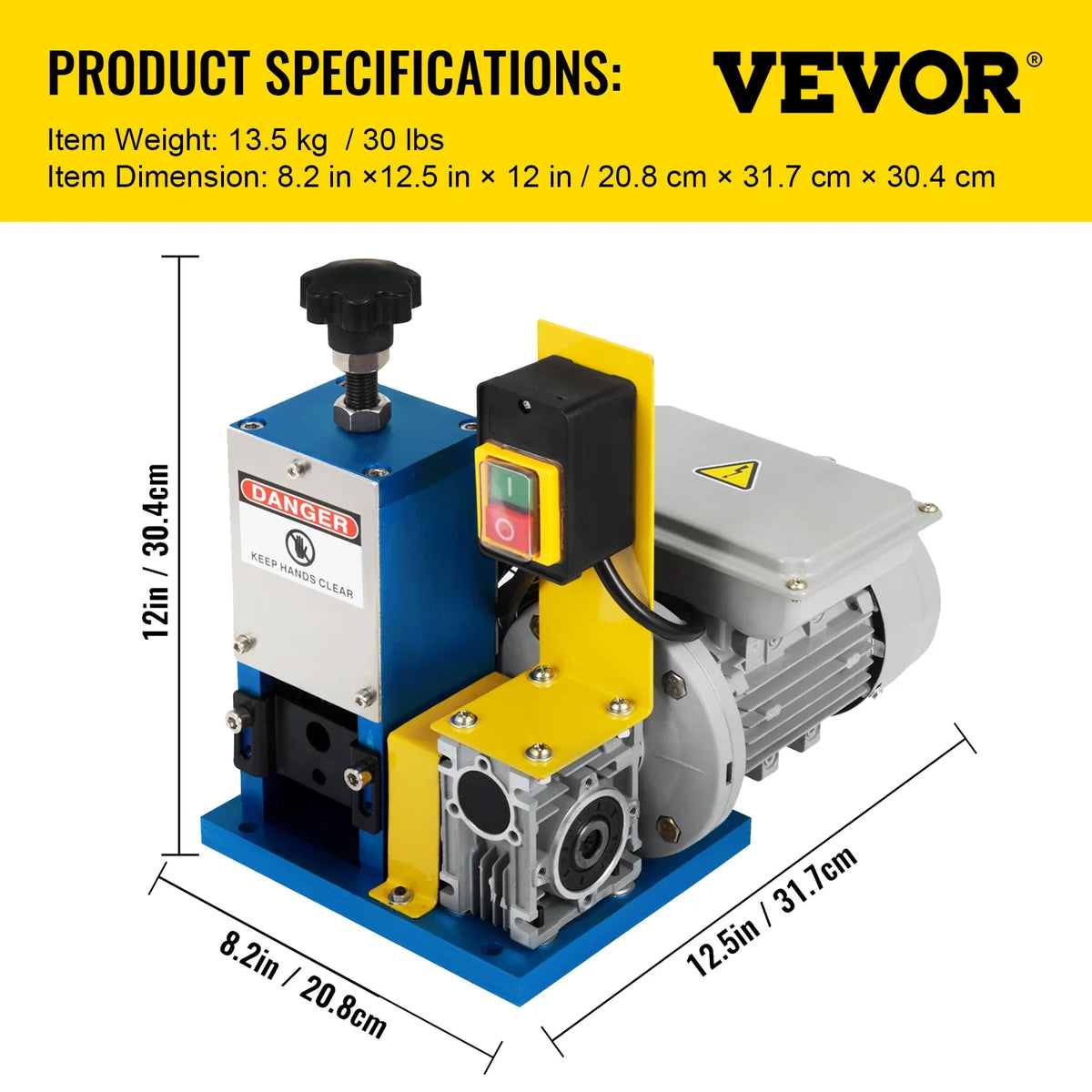 Electric Wire Stripping Machine 1.5-25mm Automatic Wire Stripping Machine Portable Cable Stripper for Copper Recycling