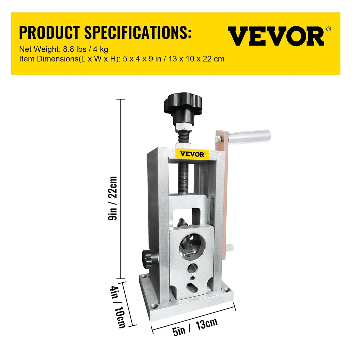Wire Stripping Machine, 1.5-40 mm Drill Powered, Manual Copper Stripper w Heat Treated Steel Ultra Long Lasting Blade