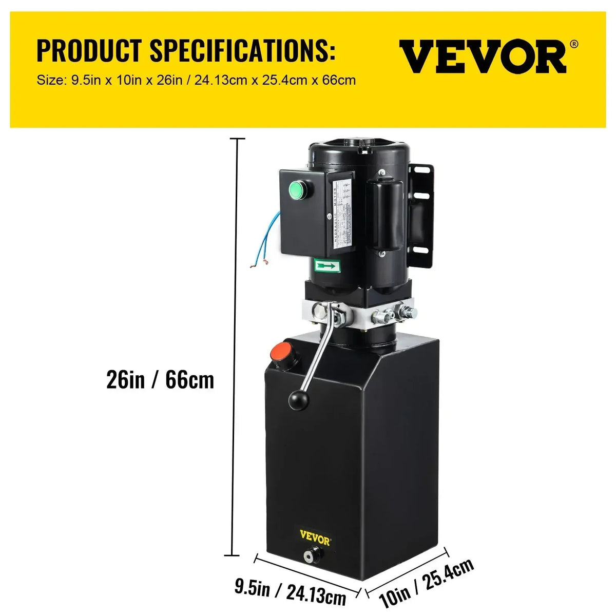 Car Jack Hydraulic Pump14 Quart Unit 3 HP 220V 2950 PSI 2 & 4 Post Lifts 3.5 Gallon Reservoir  Power Suit for Auto Repair