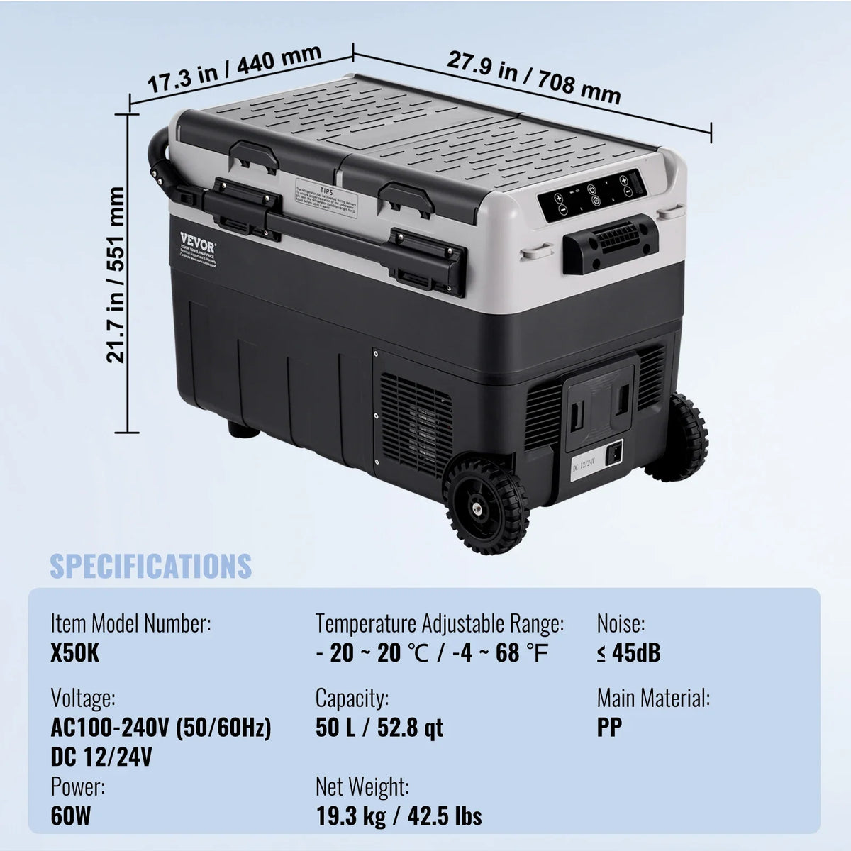36L 40L 50L 58L 95L 115L Car Refrigerator, 12 Volt,  Dual Zone Portable Freezer, Compressor Cooler for Home Camping RV Car