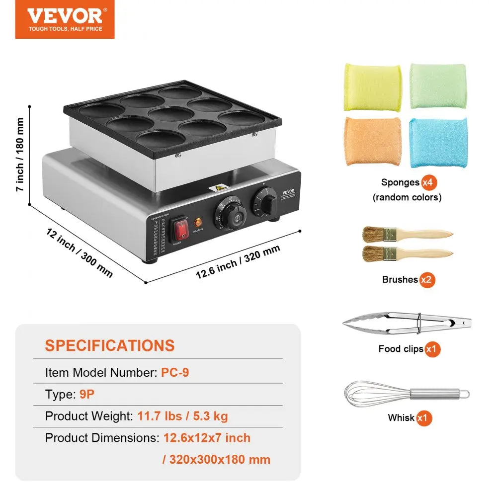 Nonstick Electric Waffle Maker Mini Dutch Pancake Baker Waffreras Kitchen Home Appliance Snack Gaufriers Crepe Machine
