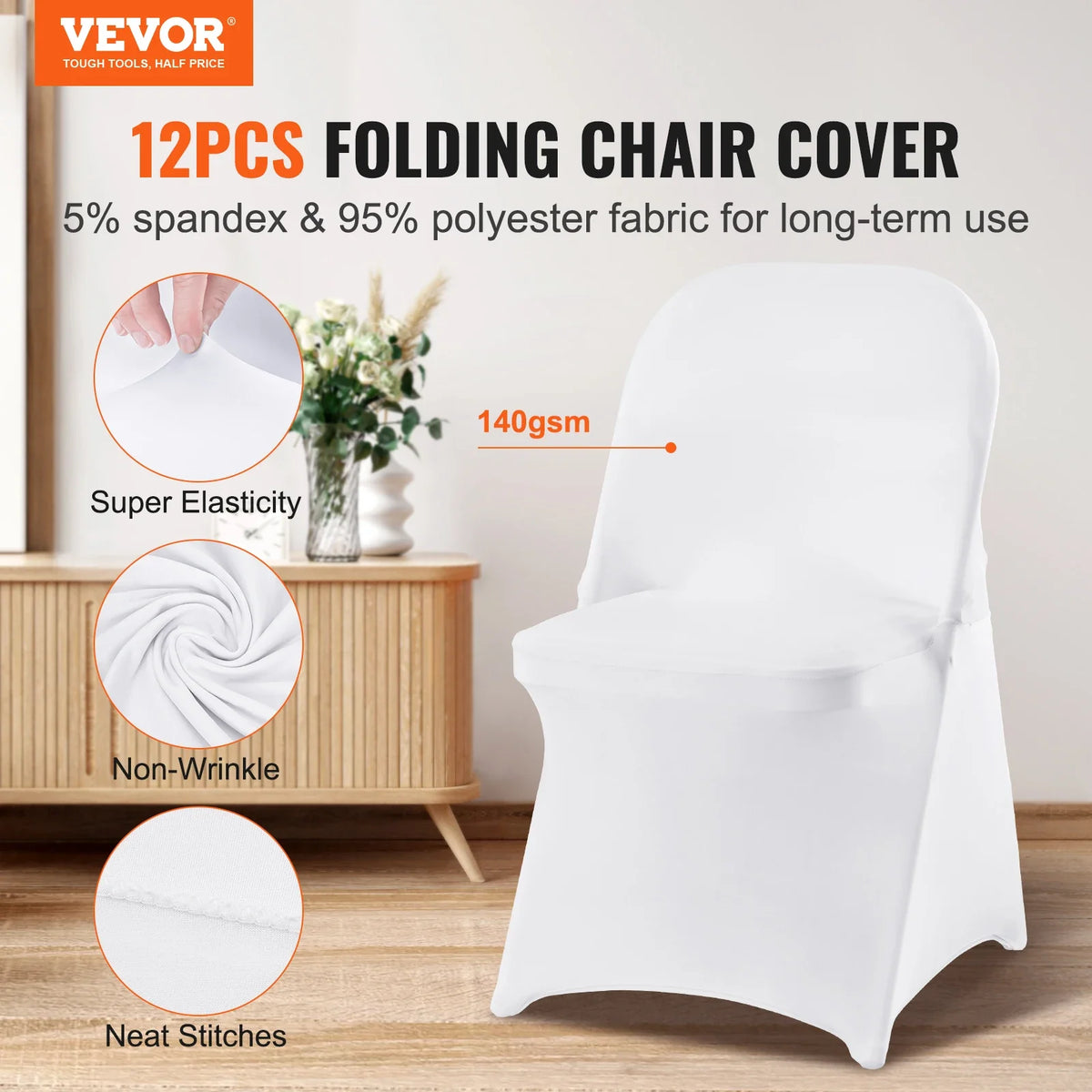 12-100Pcs Wedding Chair Covers Spandex Stretch Slipcover for Restaurant Banquet Hotel Dining Party Universal Chair Cover