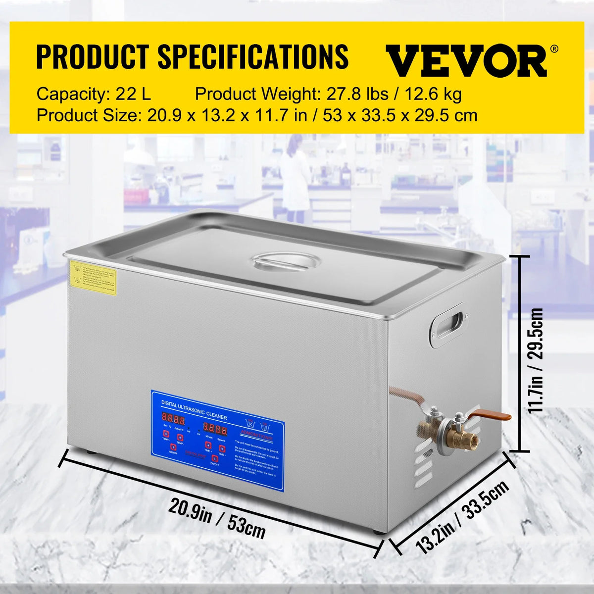 Ultrasound Home Appliances 1.3L 2L 3L 6L 10L 15L 22L 30L Ultrasonic Cleaner Lave-Dishes Portable Washing Machine Diswasher