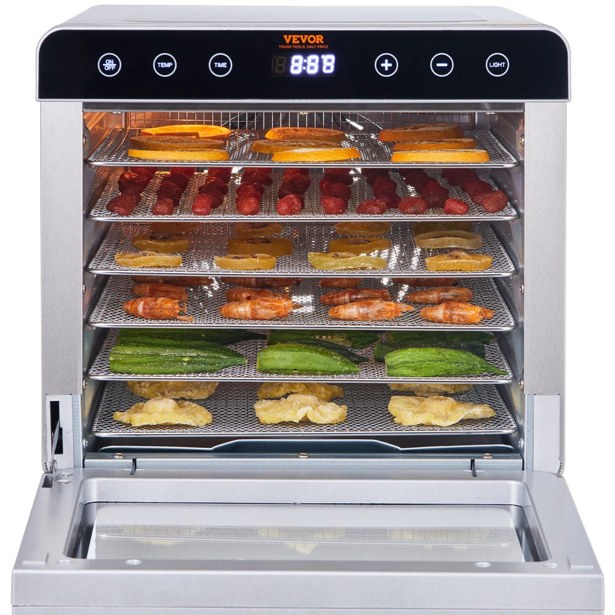 Food Dehydrator Machine, 5/6/10 Tray Fruit Dehydrator Electric Food Dryer for Jerky, Herb Meat, Beef, Fruit, Dog Treats