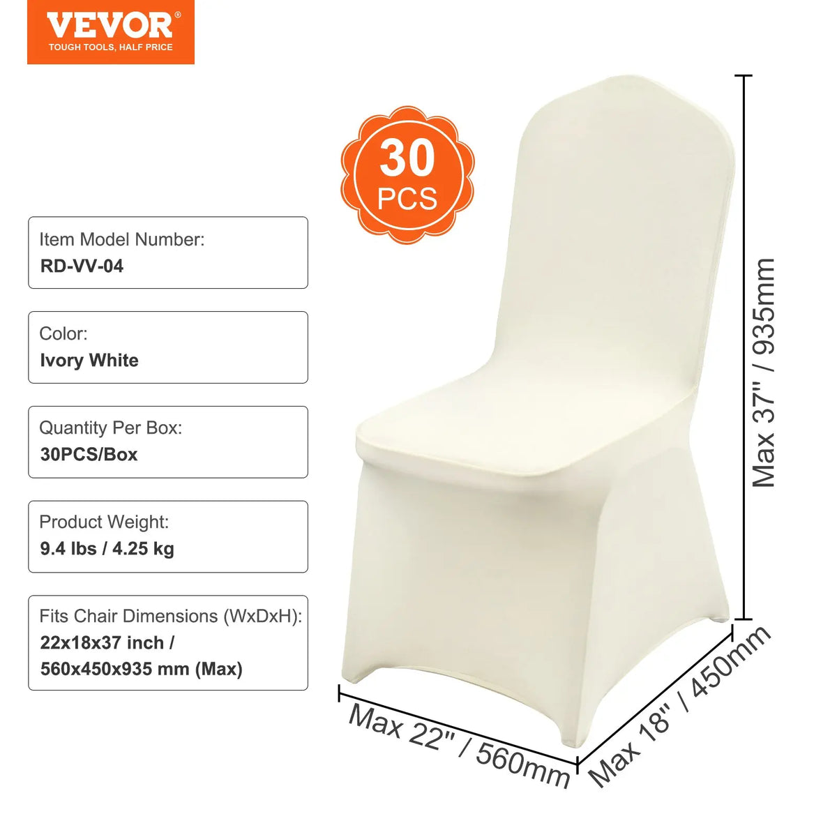 Stretch Spandex Folding Chair Covers 12/30/50/100/150/200Pcs Wedding Chair Cover for Wedding Holiday Banquet Party Dining