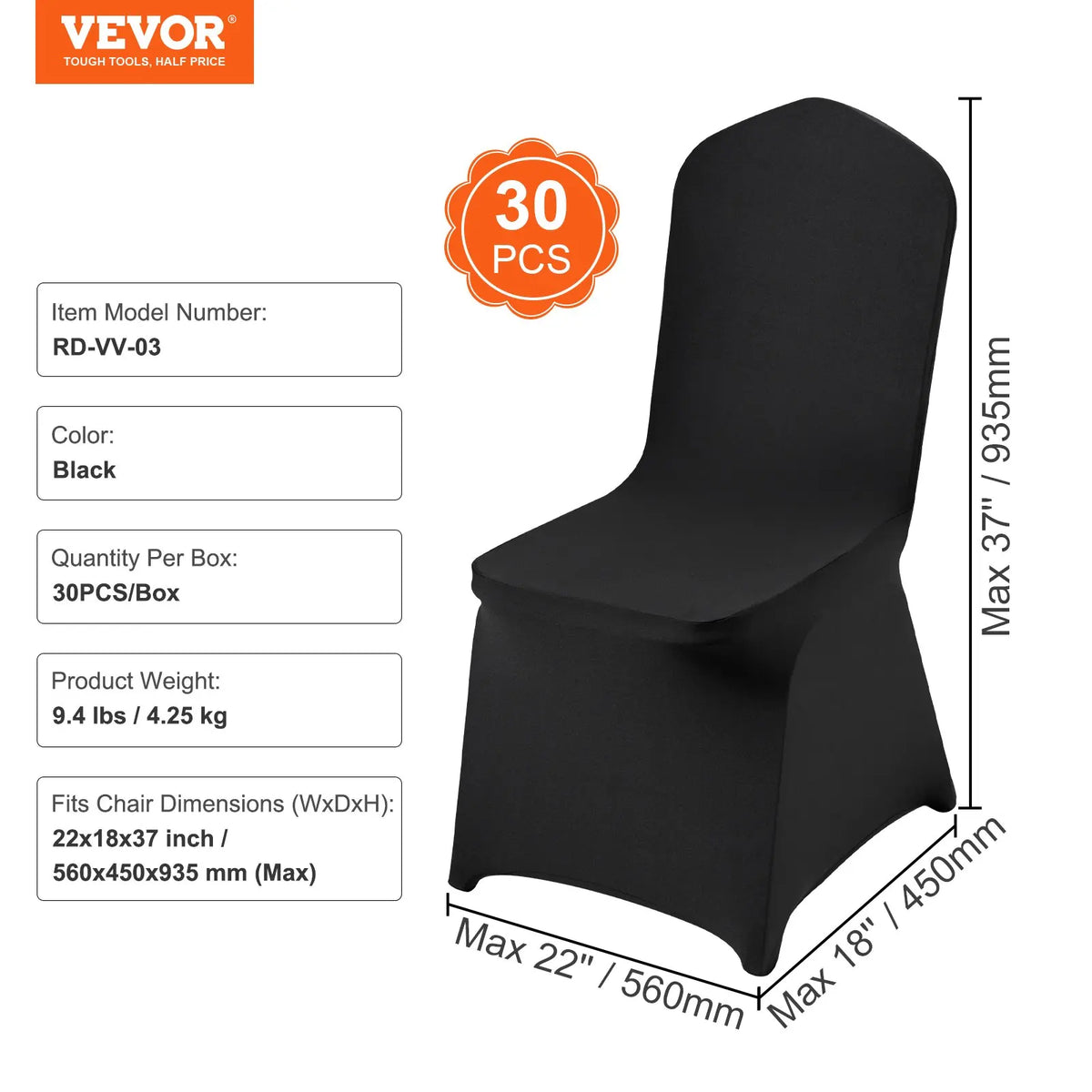 Stretch Spandex Folding Chair Covers 12/30/50/100/150/200Pcs Wedding Chair Cover for Wedding Holiday Banquet Party Dining