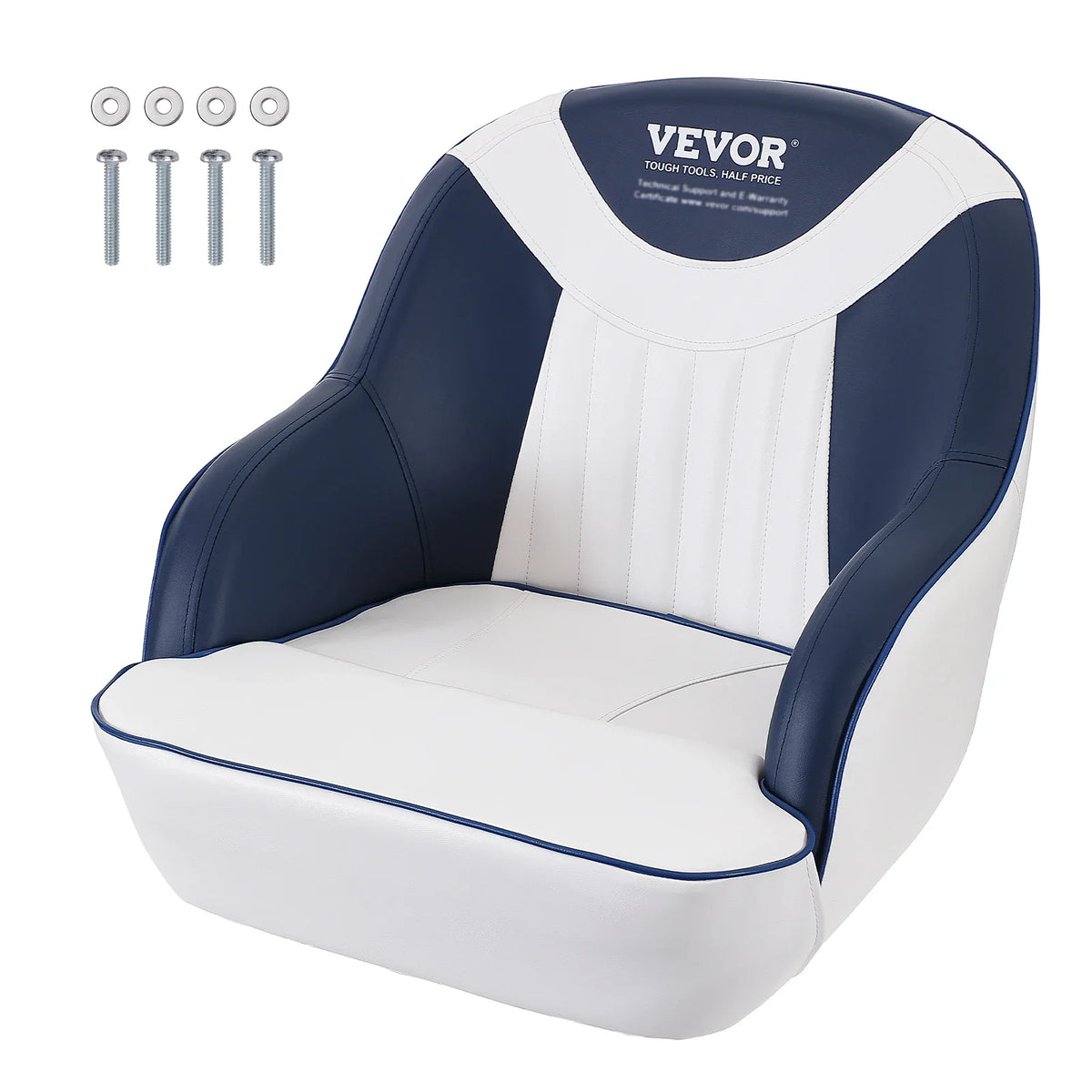 Pontoon Boat Seat with Thickened Sponge Padding for Fishing Boat Sightseeing Boat Speedboat Canoe 1-Piece
