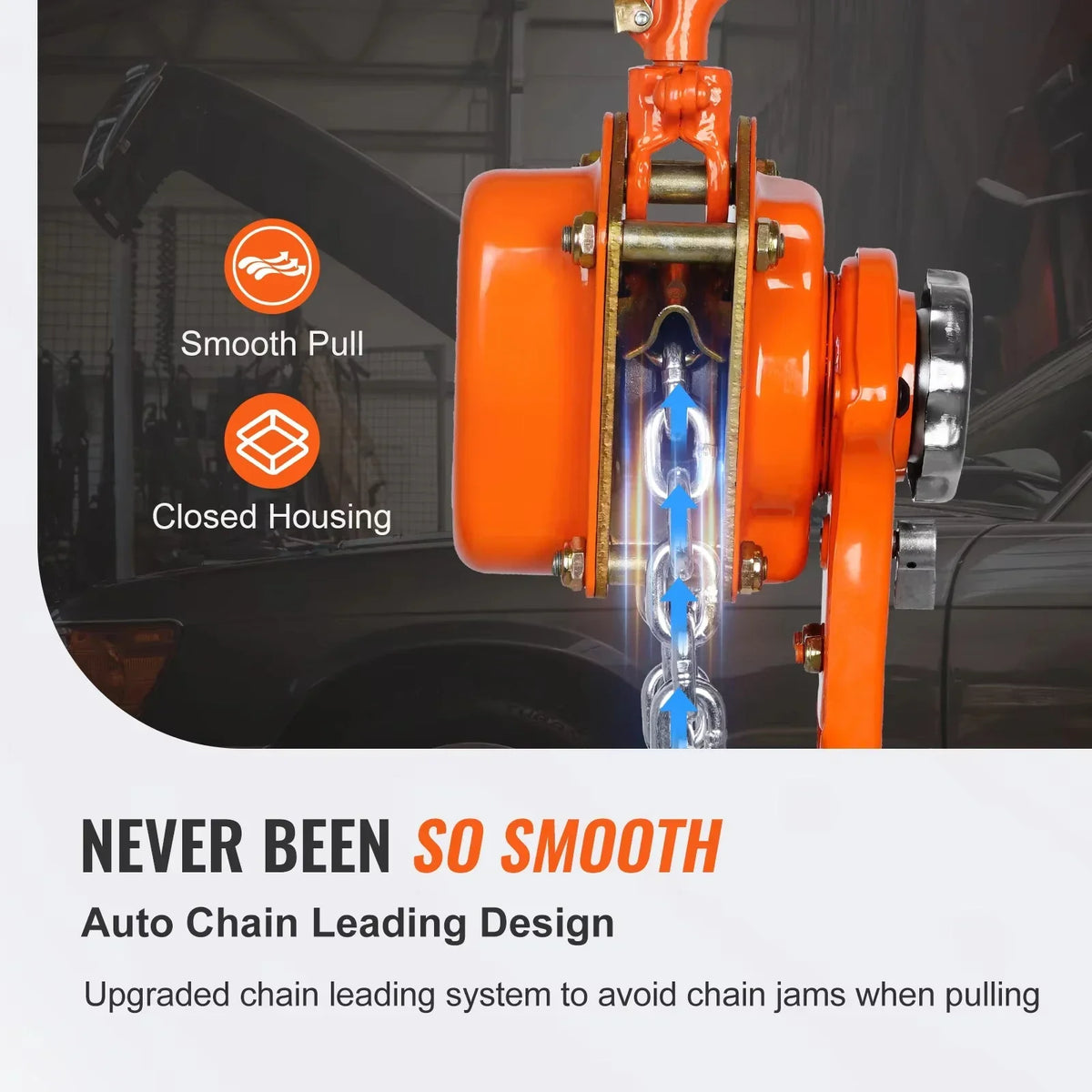 Manual Lever Chain Hoist 0.75/1.5/3/6Ton 10/20 FT Come Along G80 Galvanized Carbon Steel Auto Chain Leading for Garage