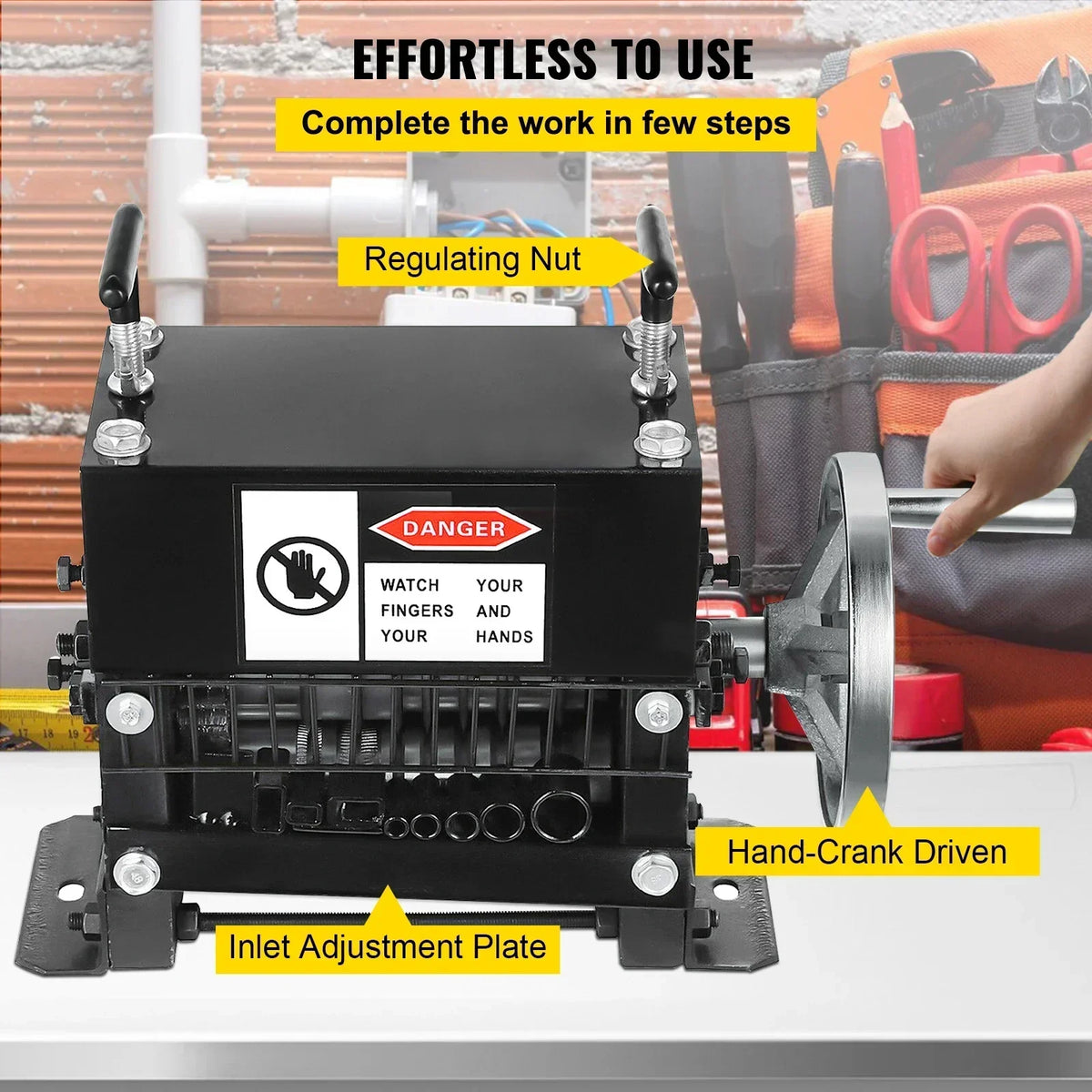 Manual Wire Stripping Machine Hand Cranked Wire Stripper 1-20mm 1.5-38mm 1-40mm for Stripping Cable Scrap Copper Recycle
