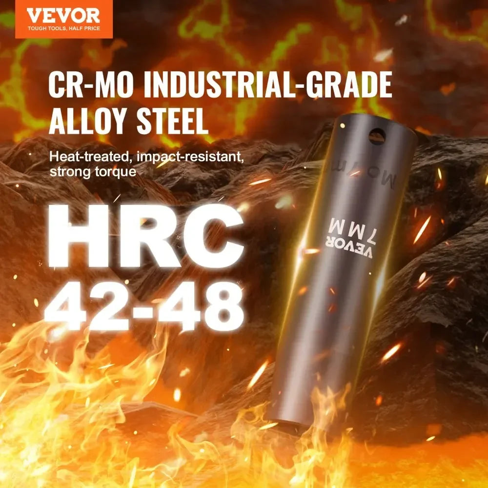 1/2" 3/8" Drive Impact Socket Set 13/23/33/34/48/65/90PCs SAE or Metric Cr-V/Cr-Mo Socket Set 6 Point Alloy Steel Repair