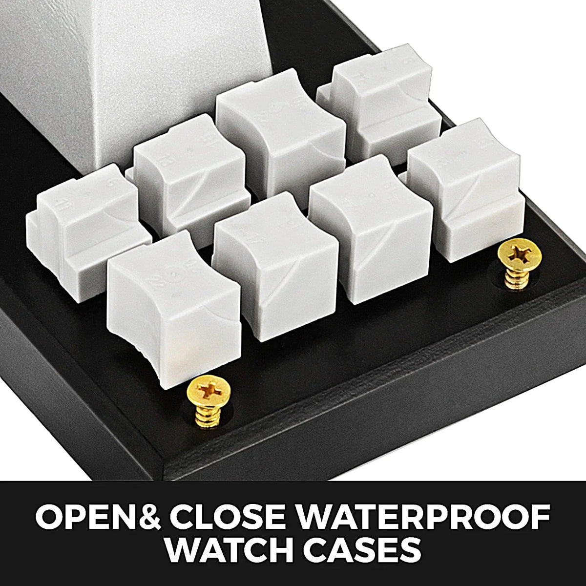 5700 Adjustable Watch Case Back Opener Unlock Caseback Machine Screw Oyster Style Watch Repair Tool Kit for Watchmakers