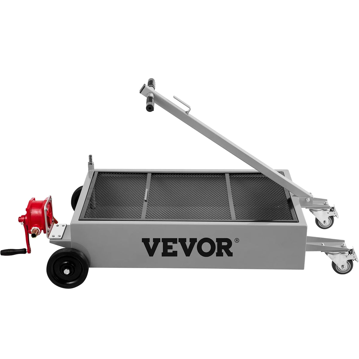 15 Gallon Oil Drain Tank 57L Low Profile Oil Drain Pan, Foldable Hand, with Pump, for Car SUV Trucks Oil Draining