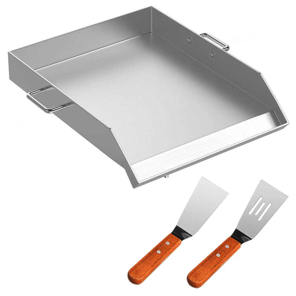 Stainless Steel Griddle,Universal Flat Top Rectangular Plate,BBQ Charcoal/Gas Grill,Grills for Camping and Parties
