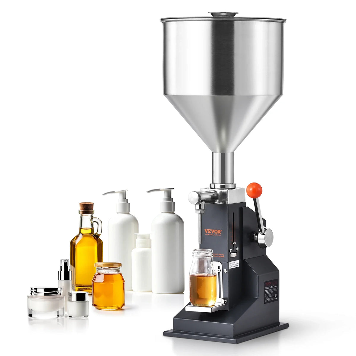 5-50/100ml A02 Pneumatic/Manual Paste Liquid Filling Machine Bottle Liquid Filler with Pedal for Water Juice Cosmetic Milk