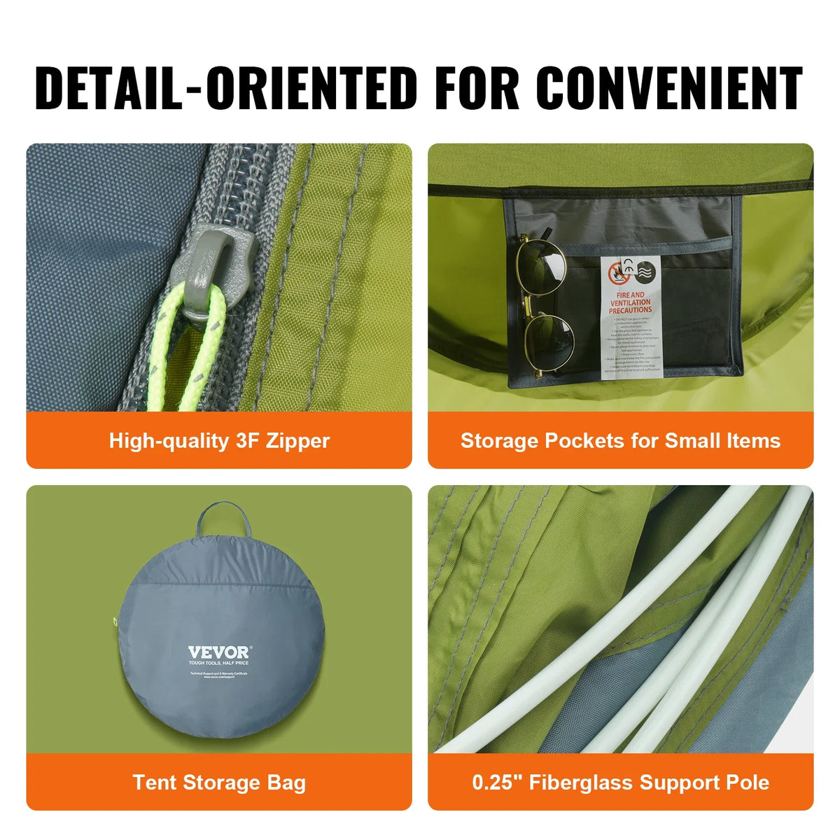 Camping Tent Pop-Up Waterproof Backpacking Tent for Outdoor Family Camping/Hiking/Mountaineering Travel fit 4 Person