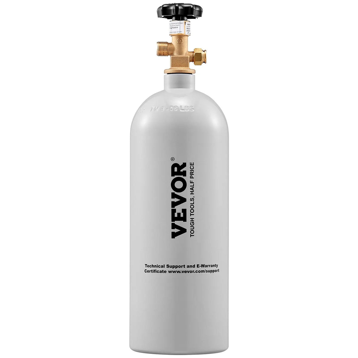 5 Lbs CO2 Tank Aluminum Gas Cylinder, Brand New CO2 Cylinder with Gray Spray Coating, CO2 Tank with CGA320 Valve