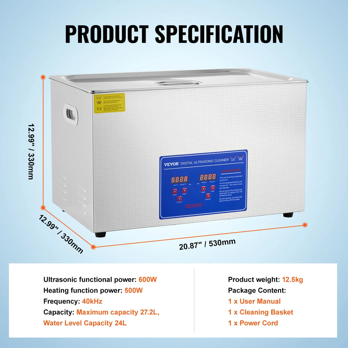 Ultrasonic Cleaner 1.3L 2L 3L 6L 10L 15L 22L 30L Lave-Dishes Portable Washing Machine Diswasher Ultrasound Home Appliances