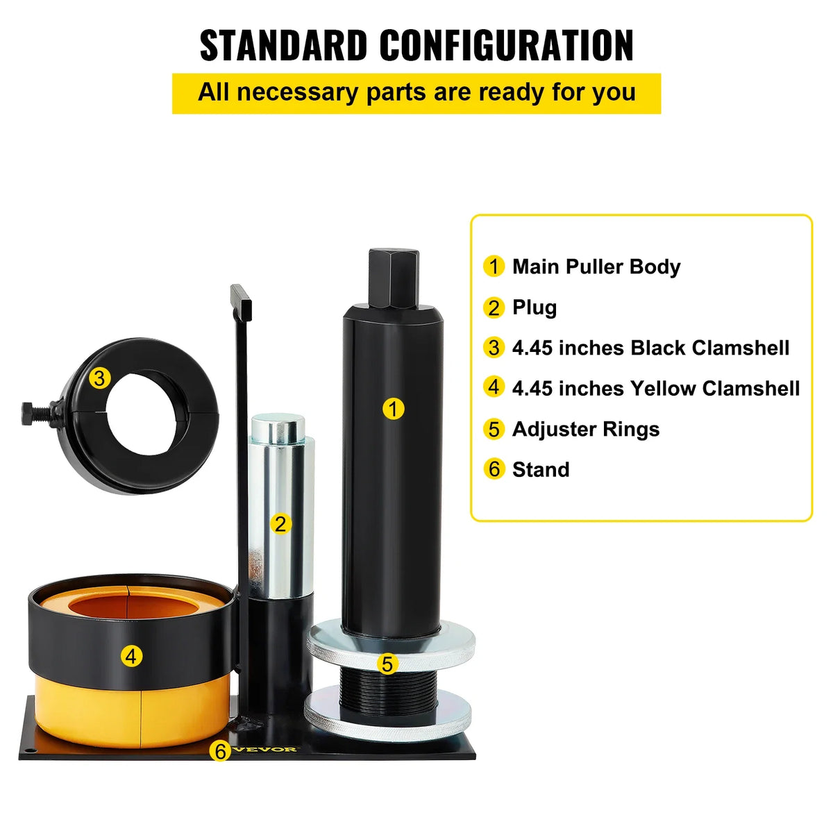 Pinion Puller Tool Compatible with Dana 30 40 60 70 Ford 9" Bearings 45# Steel Clamshell Carrier Bearing for Auto Repair