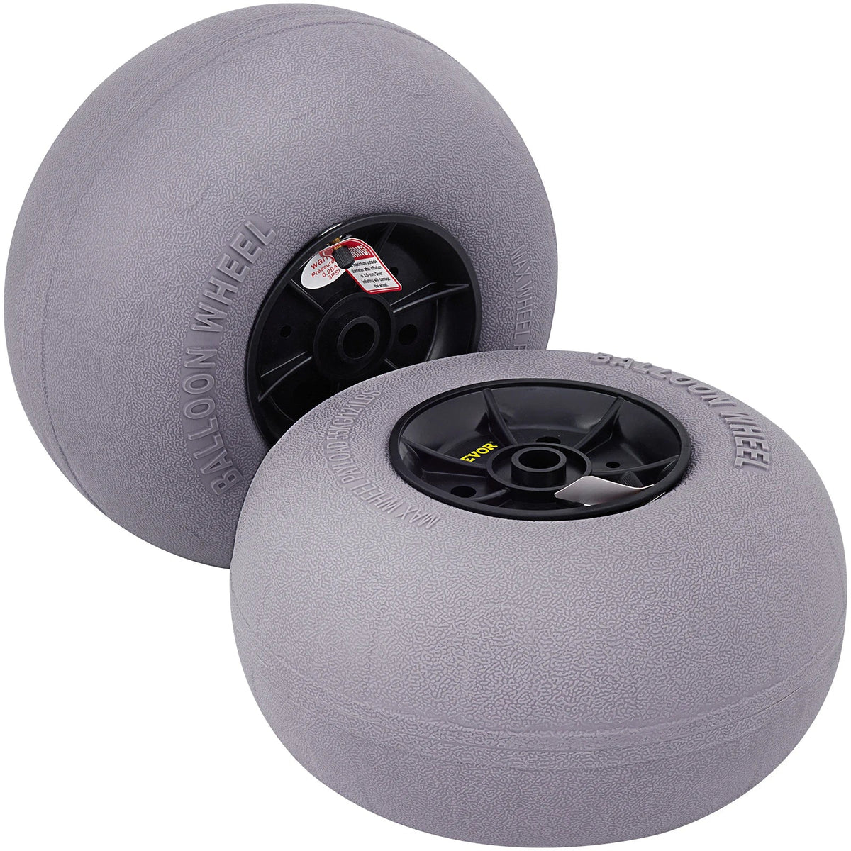 Beach Balloon Wheels 13" Replacement Sand Tires TPU Cart Tires for Kayak Dolly Canoe Cart and Buggy with Free Air Pump