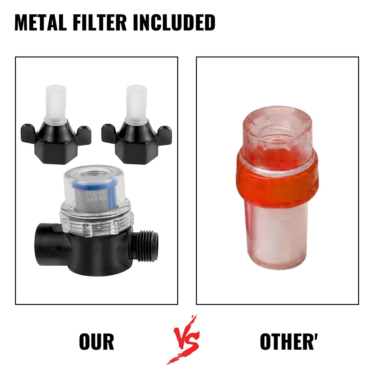 Fresh Water Pump 3 GPM with Pressure Switch 45 PSI Detachable Strainer 12V Diaphragm Pump for RV Camper Marine Boat Lawn