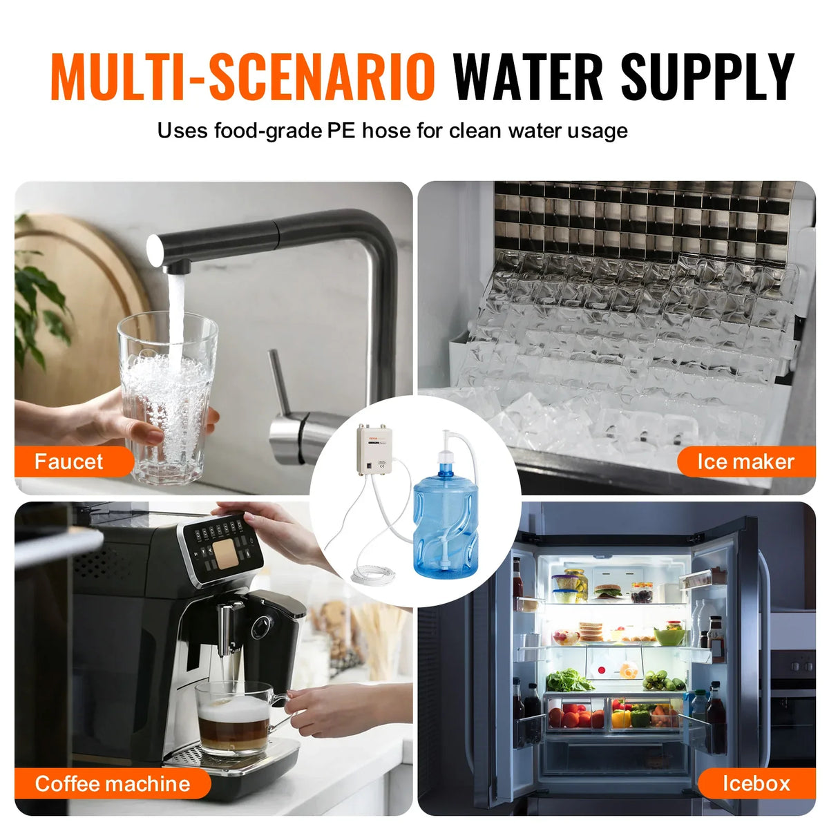 Bottled Water Dispenser Pump System, 5Gal Dispensing System,Automatic Electric Water Dispenser,Single Inlet Water Jug Pump