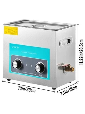 Ultrasonic Vinyl Record Cleaner 6L Knob Ultrasonic Record Cleaner Mini Portable Washing Machine 40kHz 180W Cleaner