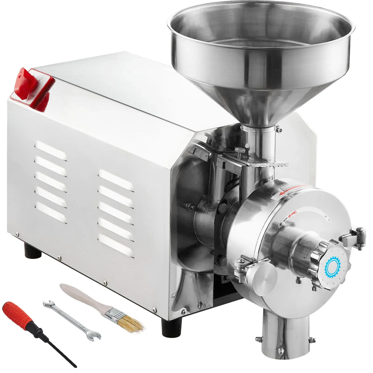Commercial Grinding Machine 2200W Corn Mill Grinder 50 KG/H Stainless Steel Corn Grinder Industrial Flour Milling Machine