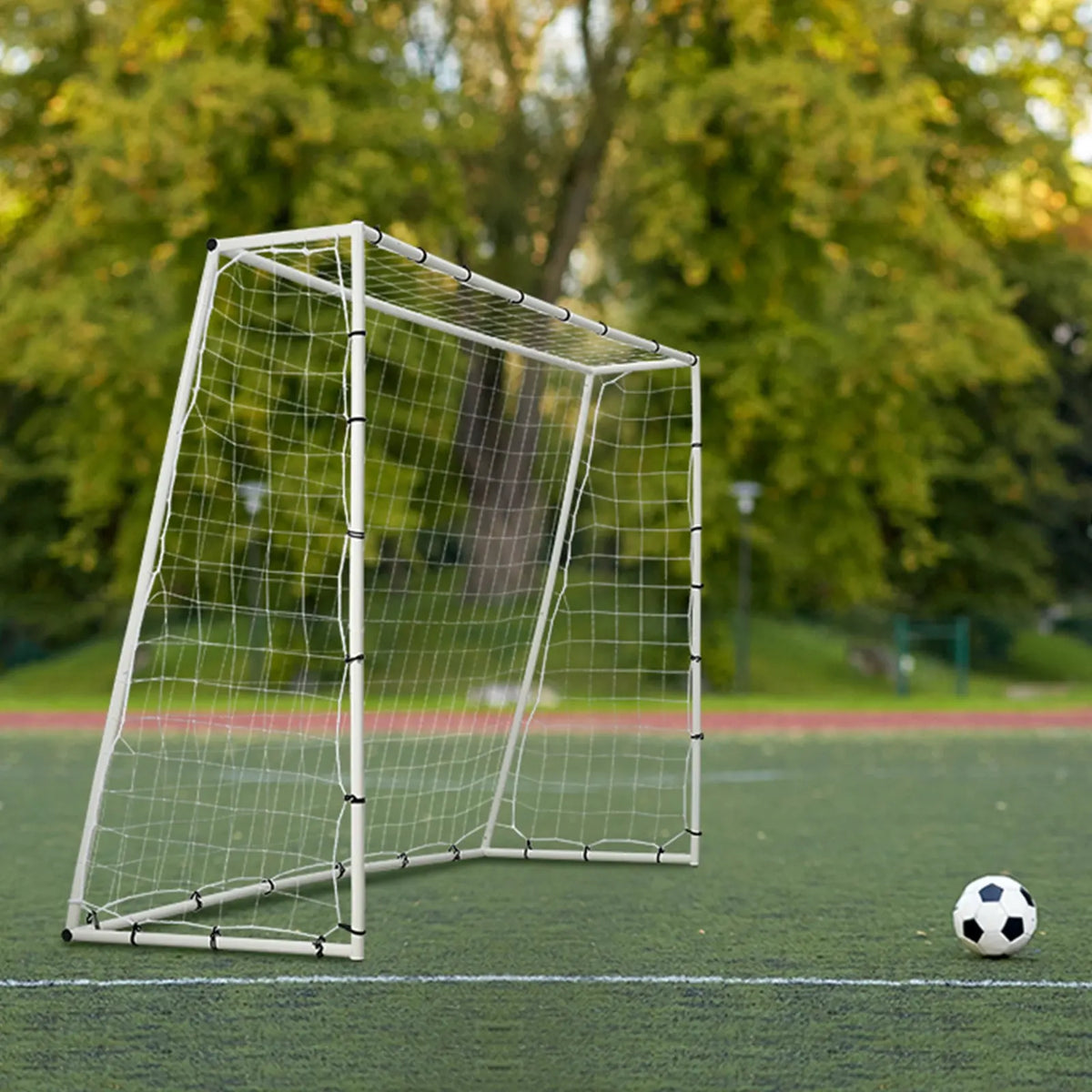 Soccer Rebound Trainer,Iron Soccer Training Equipment,Sports Football Rebounder Wall with Double-Sided Rebounding Net
