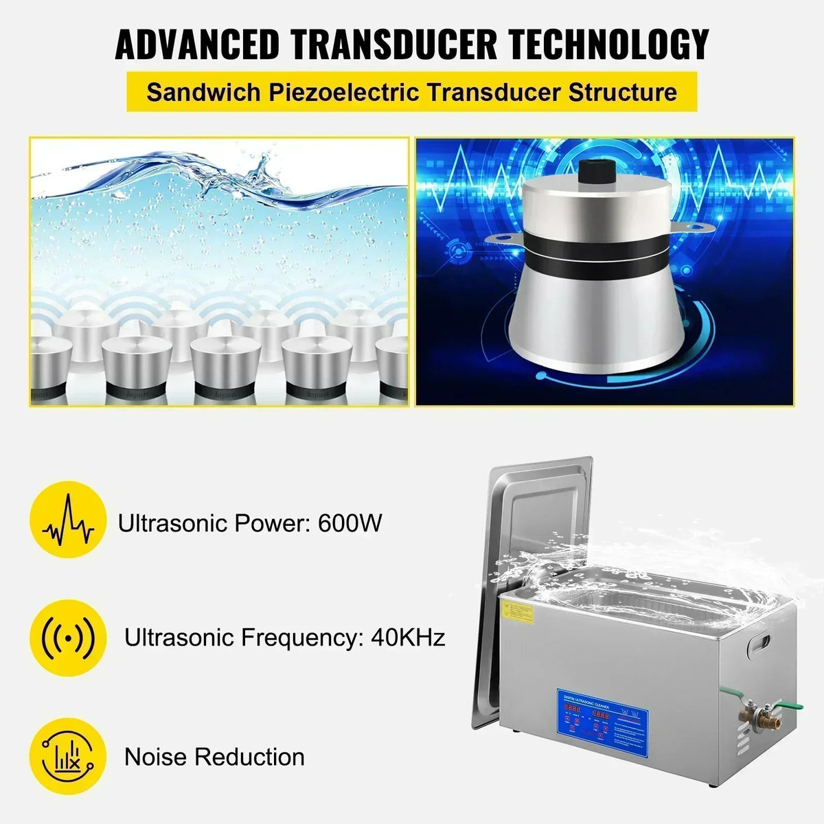 1.3L 2L 3L 6L 10L 15L 22L 30L Ultrasonic Cleaner Lave-Dishes Portable Washing Machine Diswasher Ultrasound Home Appliances