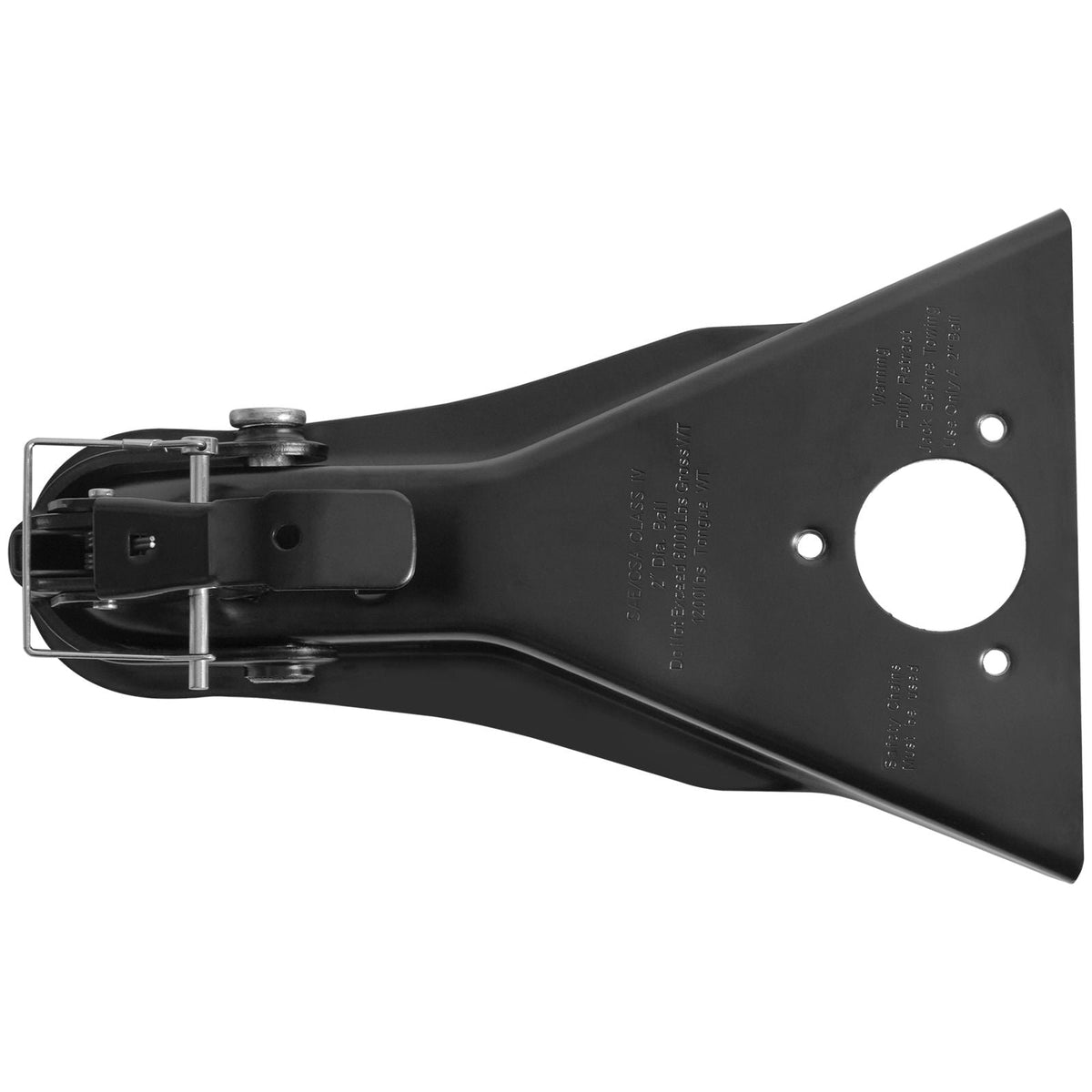 A-Frame Trailer Coupler, Fits 2-Inch Hitch Ball Size, 8000 lbs Towing Capacity, Heavy Duty Steel Coupler, Ideal for Towing Station Wagons, Pickup Trucks, SUVs, Campers, Black Coating Surface