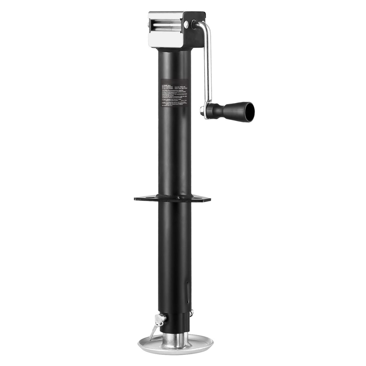 A-Frame Trailer Jack, 5000 lbs Dynamic Load Capacity, Trailer Jack Stand with Handle & Rectangular Footpad, 15-inch Vertical Travel, Suitable for RV, Horse, Utility Trailers, Yacht Trailers