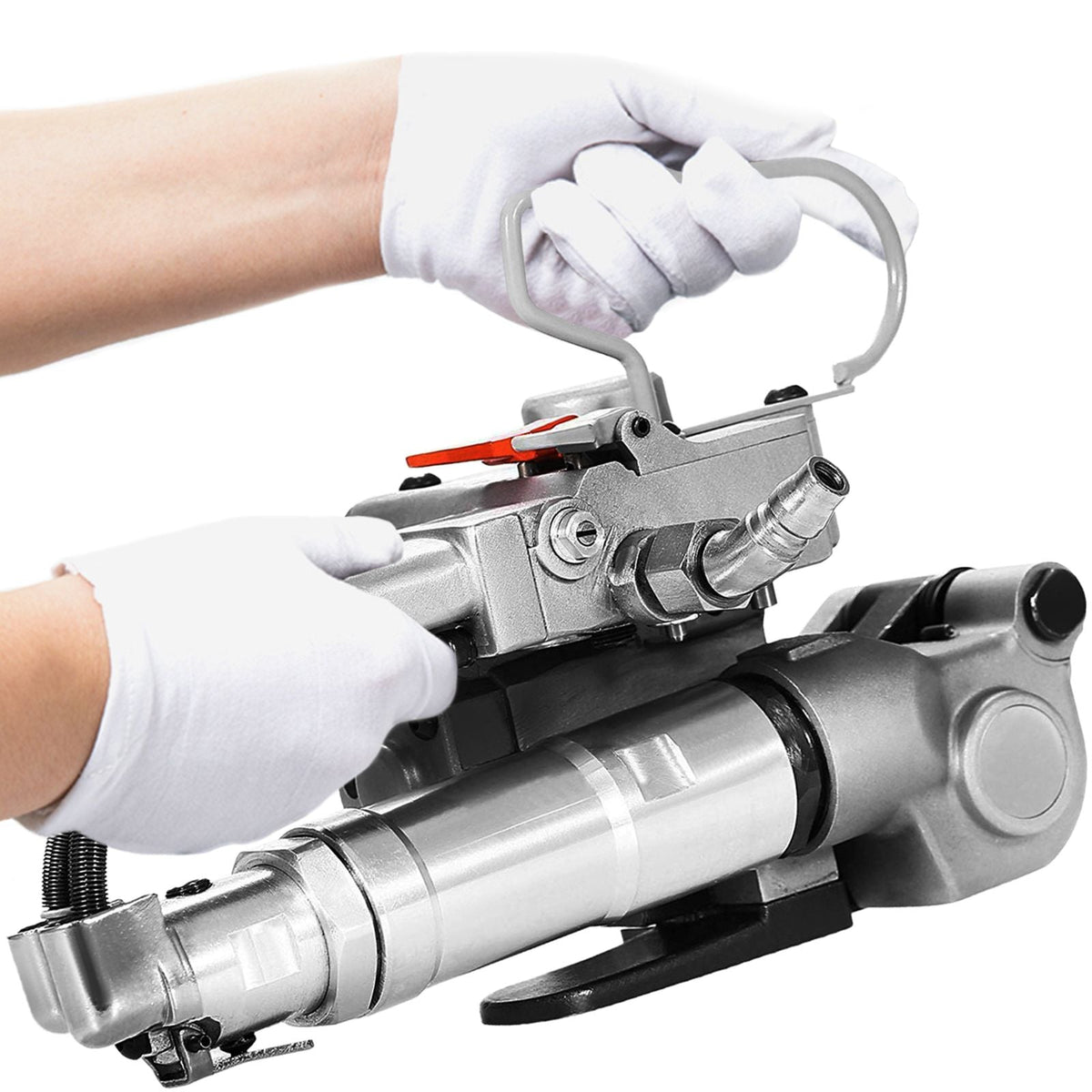 A19 Pneumatic Strapping Tool, 1/2\" to 3/4\" Hand Held Strapping Machine, Sealless Strapping Machine for PP PET Strapping