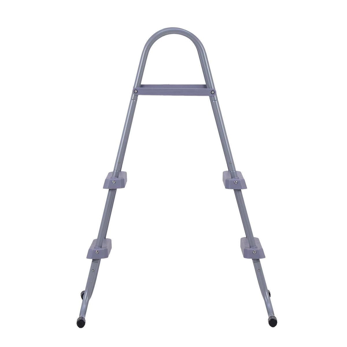 Above Ground Pool Ladder, 2-Step Steel A-Frame Swimming Pool Stairs for 33 in High Wall, 300 lbs Capacity Entry/Exit Steps with Secure Non-Slip Sturdy Wide Step, Easy Setup Outdoor, Gray