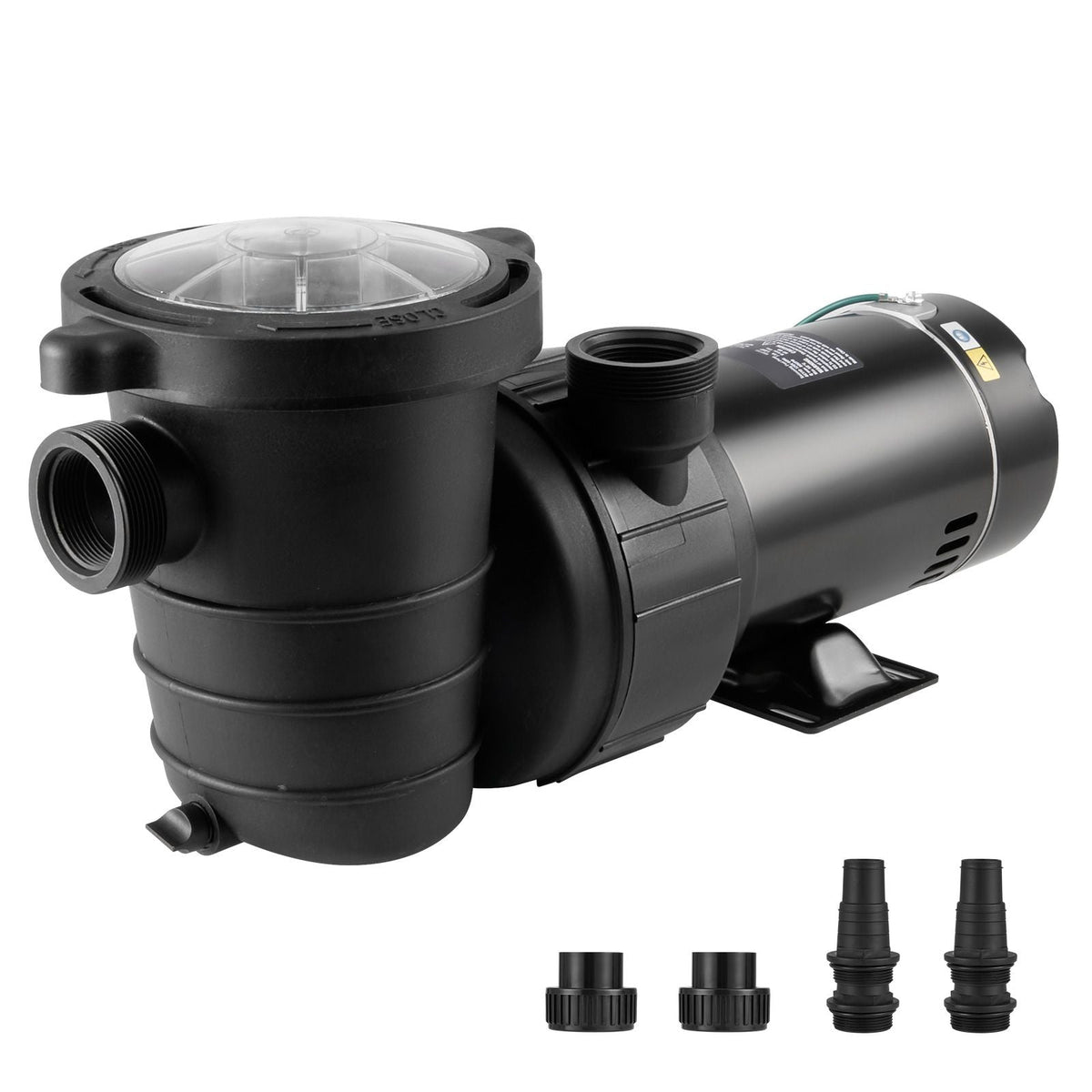 Above Ground Pool Pump, 1HP, 80 GPM Max. Flow Single Speed Swimming Pool Pump, 120V 3450 RPM 36 ft Max. Head Lift Pool Pump with Filter Basket, for Above Ground Pools Hot Tubs Spas