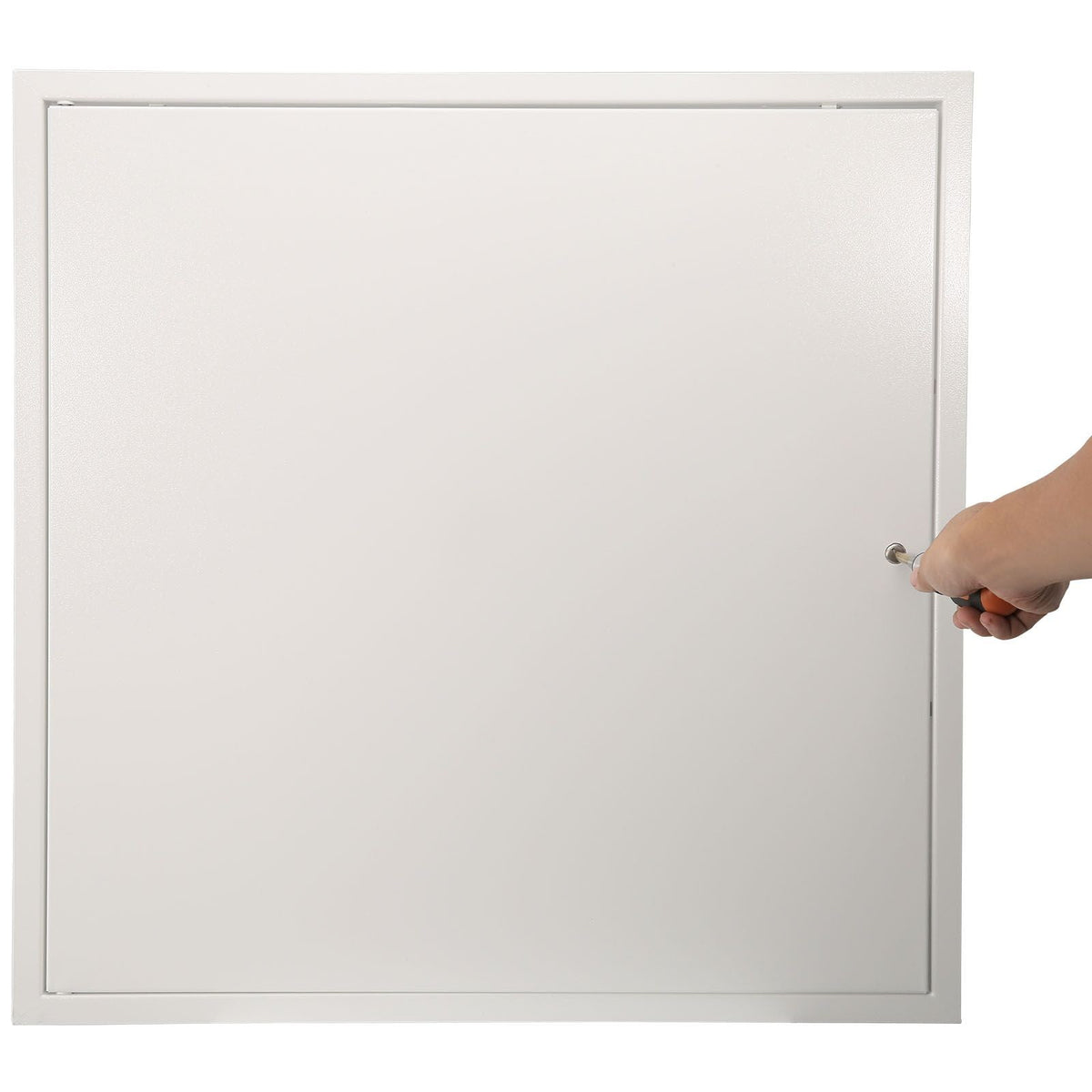 Access Panel for Drywall & Ceiling, 16 x 16 Inch Plumbing Access Panels, Reinforced Access Door, Heavy-Duty Steel Wall Hole Cover, Easy Install Removable Hinged Panel for Wiring & Cables, Silver