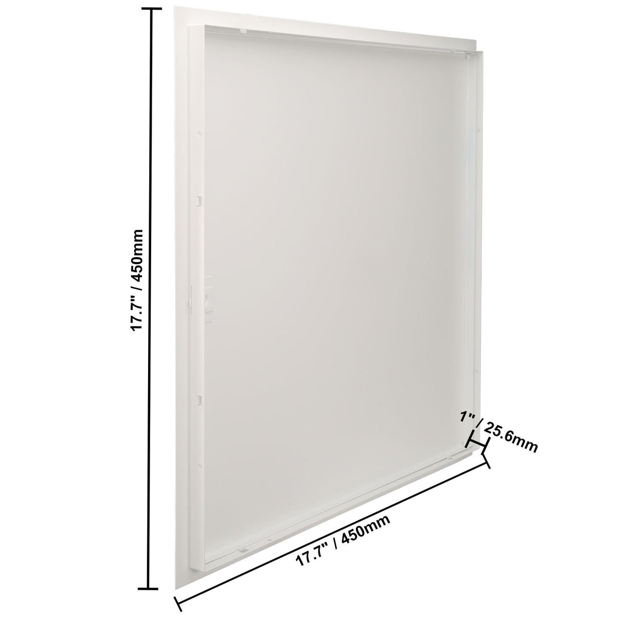 Access Panel for Drywall & Ceiling, 16 x 16 Inch Plumbing Access Panels, Reinforced Access Door, Heavy-Duty Steel Wall Hole Cover, Easy Install Removable Hinged Panel for Wiring & Cables, Silver