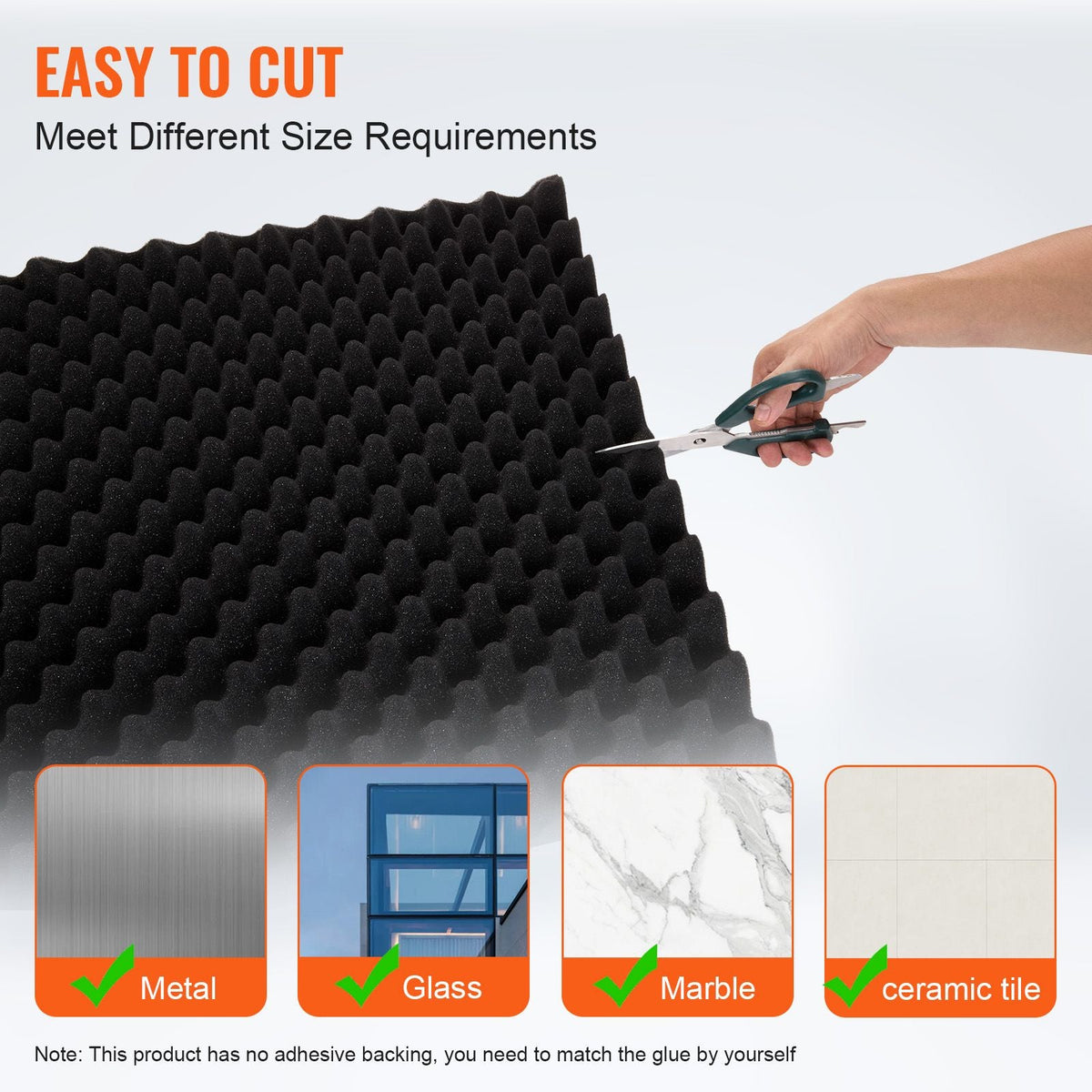 Acoustic Foam Panels, 2 Pack 48 x 24 x 2 inches, Egg Designed Soundproof Wall Panels,Fire-Resistant Acoustic Panels,Sound Dampening Absorbing Panels for Studio Wall and Ceiling,Black