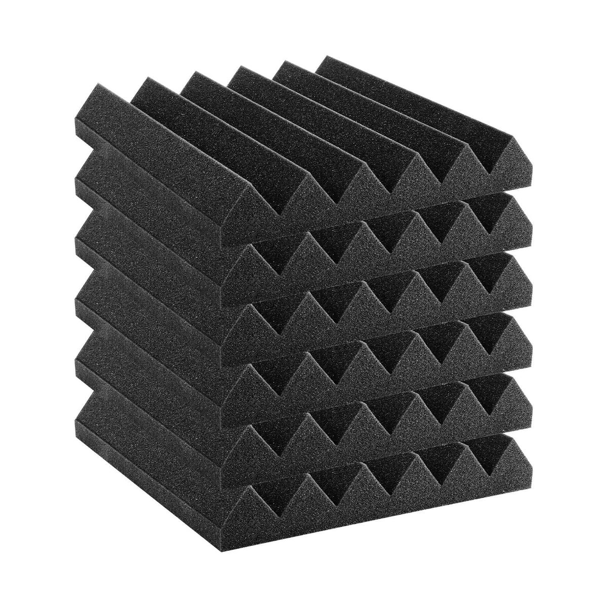 Acoustic Foam Panels, 36 Pack 12 x 12 x 2 inches, High Density Soundproof Wall Panels,Fire-Resistant Acoustic Panels,Sound Dampening Absorbing Panels for Studio Wall and Ceiling,Black