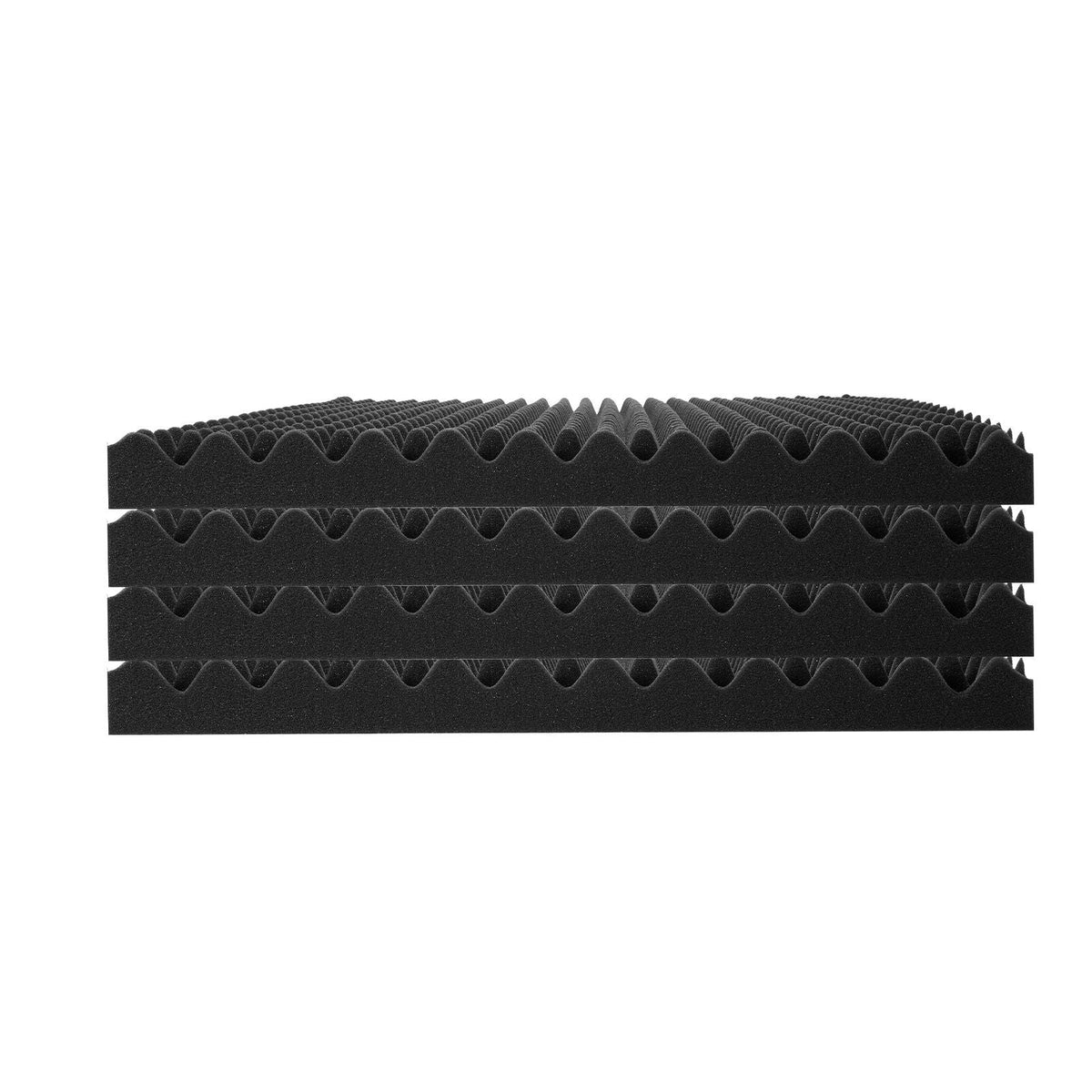 Acoustic Foam Panels, 4 Pack 48 x 24 x 2 inches, Egg Designed Soundproof Wall Panels,Fire-Resistant Acoustic Panels,Sound Dampening Absorbing Panels for Studio Wall and Ceiling,Black