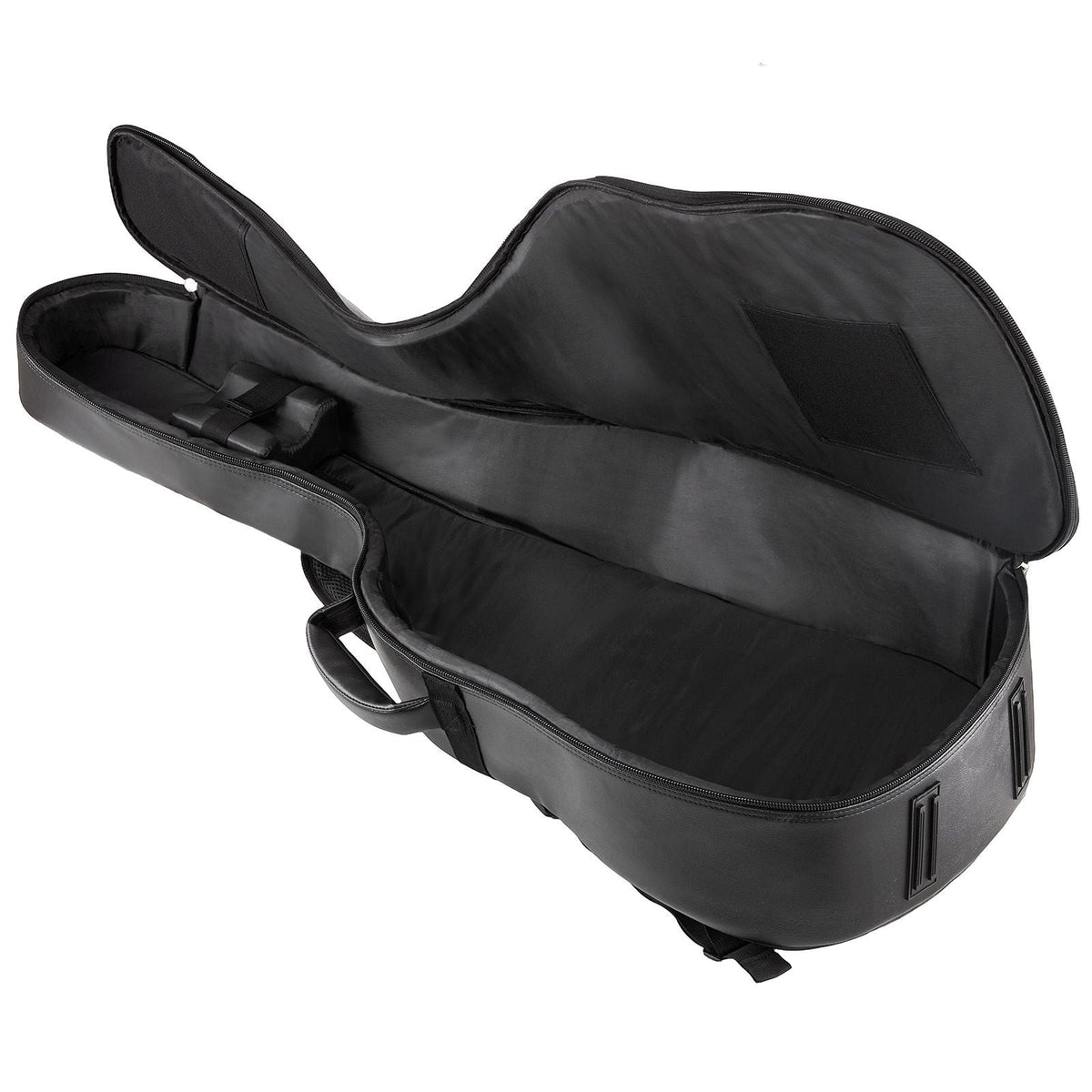 Acoustic Guitar Hard Case, 47.1 Inch, Hard-Shell Protective Travel Carrying Case with Accessory Compartment, Foam Padding, Portable Handle, Shoulder Straps, for 41 Inch Acoustic Guitars, Black