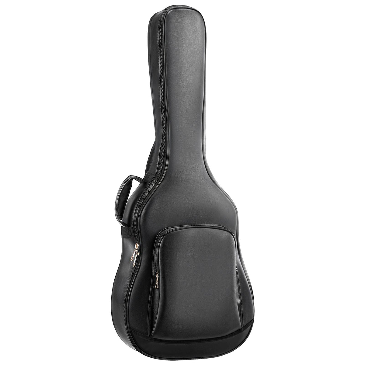 Acoustic Guitar Hard Case, 47.1 Inch, Hard-Shell Protective Travel Carrying Case with Accessory Compartment, Foam Padding, Portable Handle, Shoulder Straps, for 41 Inch Acoustic Guitars, Black